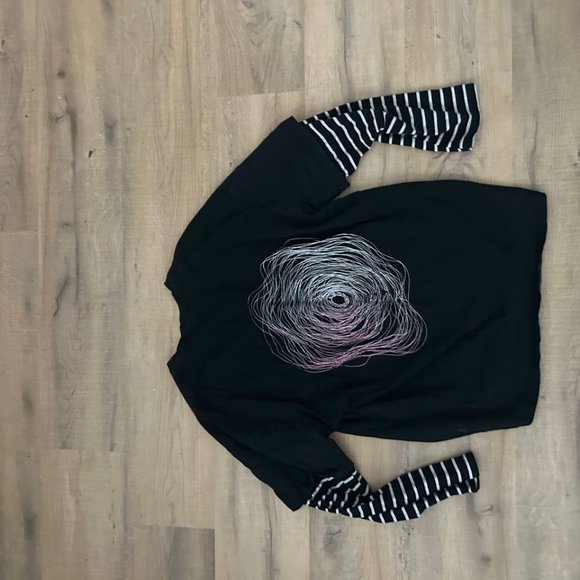 Long-sleeve shirt y2k style oversized - Picture 2 of 3